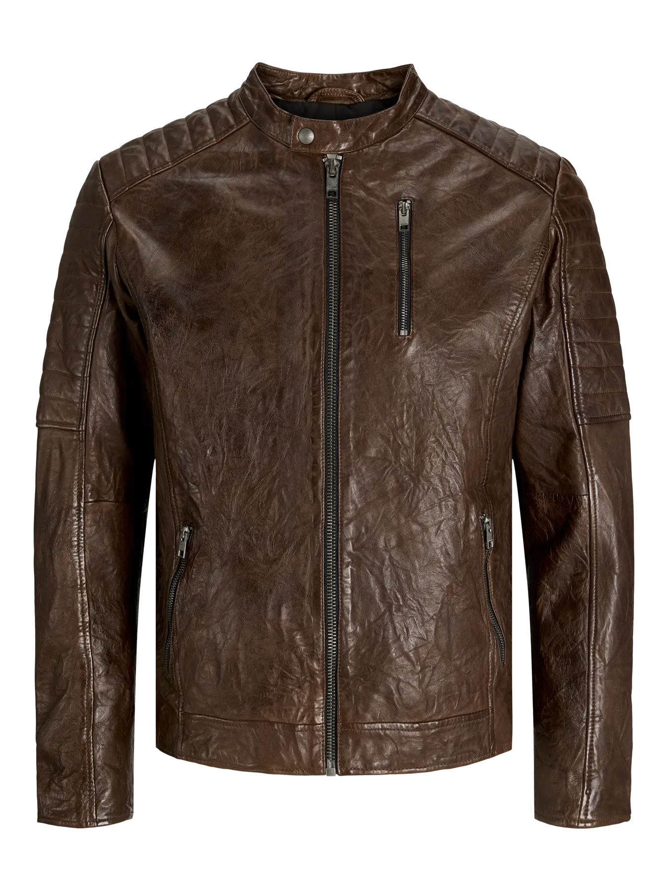 Giacca Richard Leather Brown