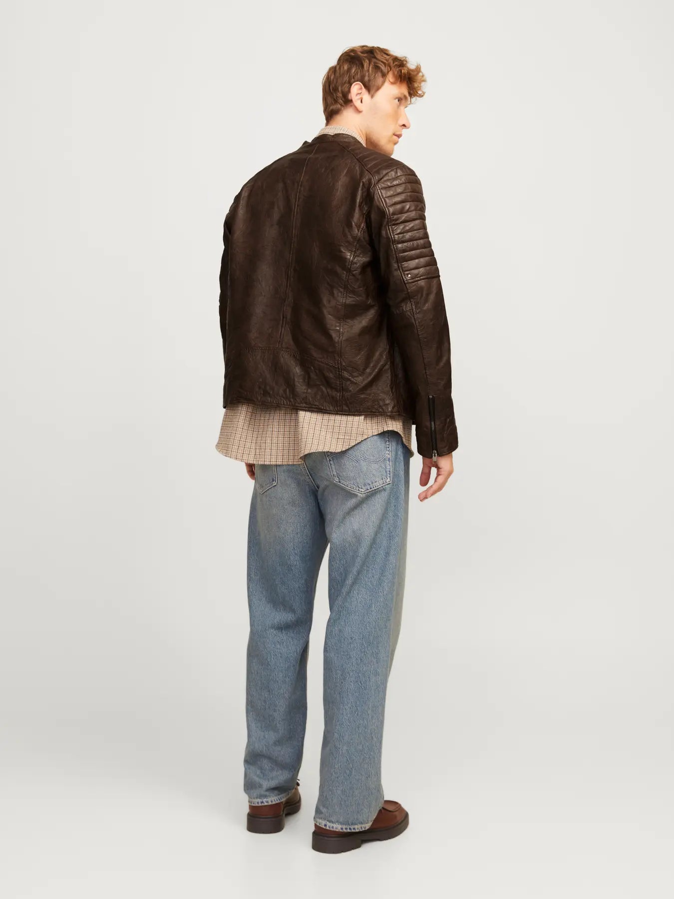 Giacca Richard Leather Brown