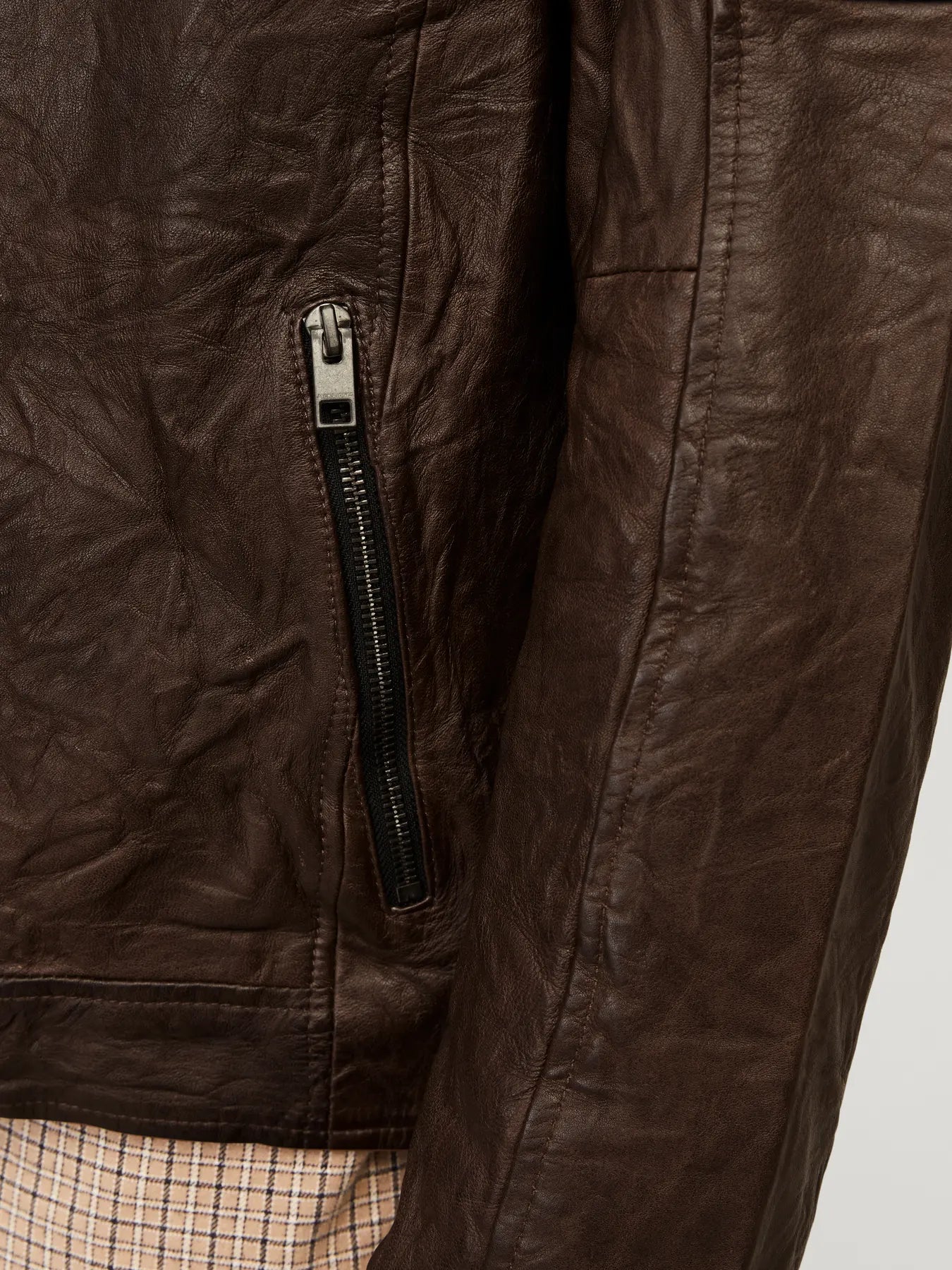 Giacca Richard Leather Brown