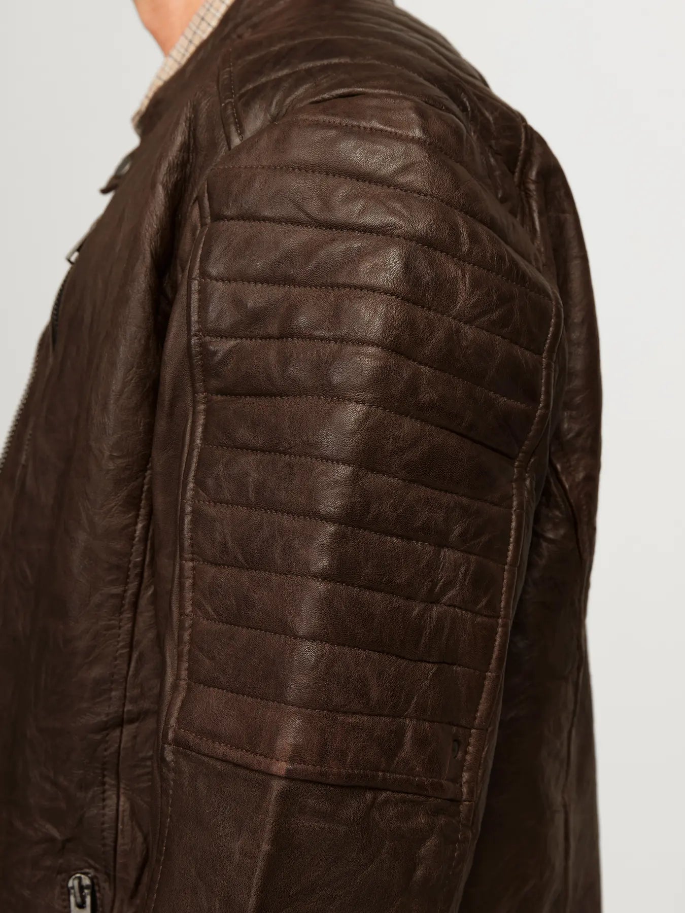Giacca Richard Leather Brown