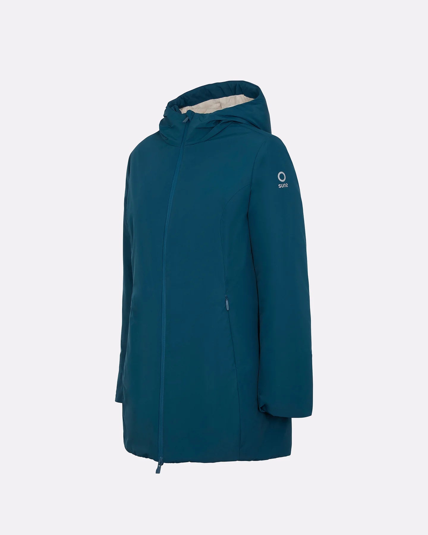 Giacca Aurelia Long Velour Petrol