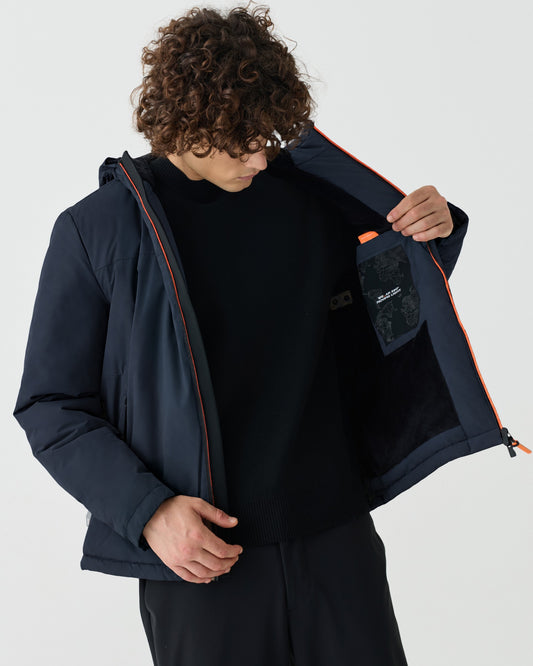 Giacca Aurelio Velour Dark Blue