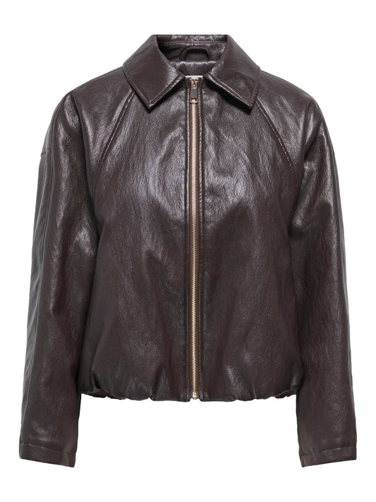 Giacca Masja Leather Bomber Chocolate Torte