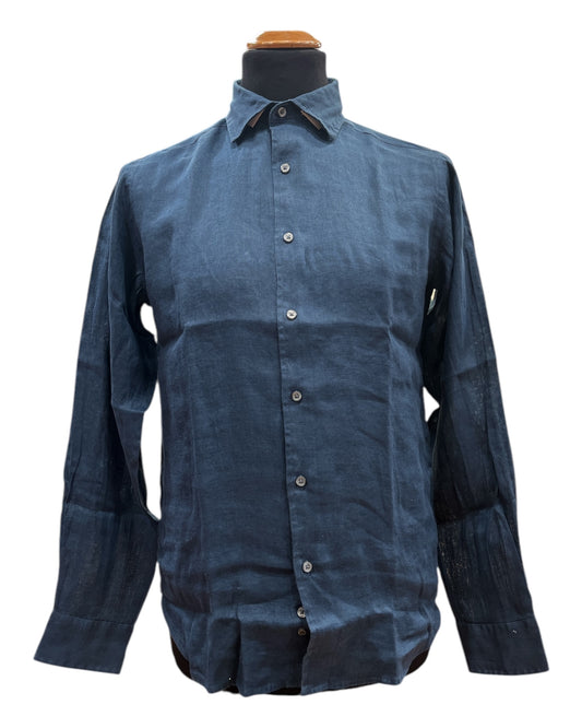 Camicia Sorrento Lino Navy