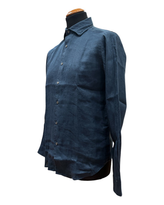 Camicia Sorrento Lino Navy