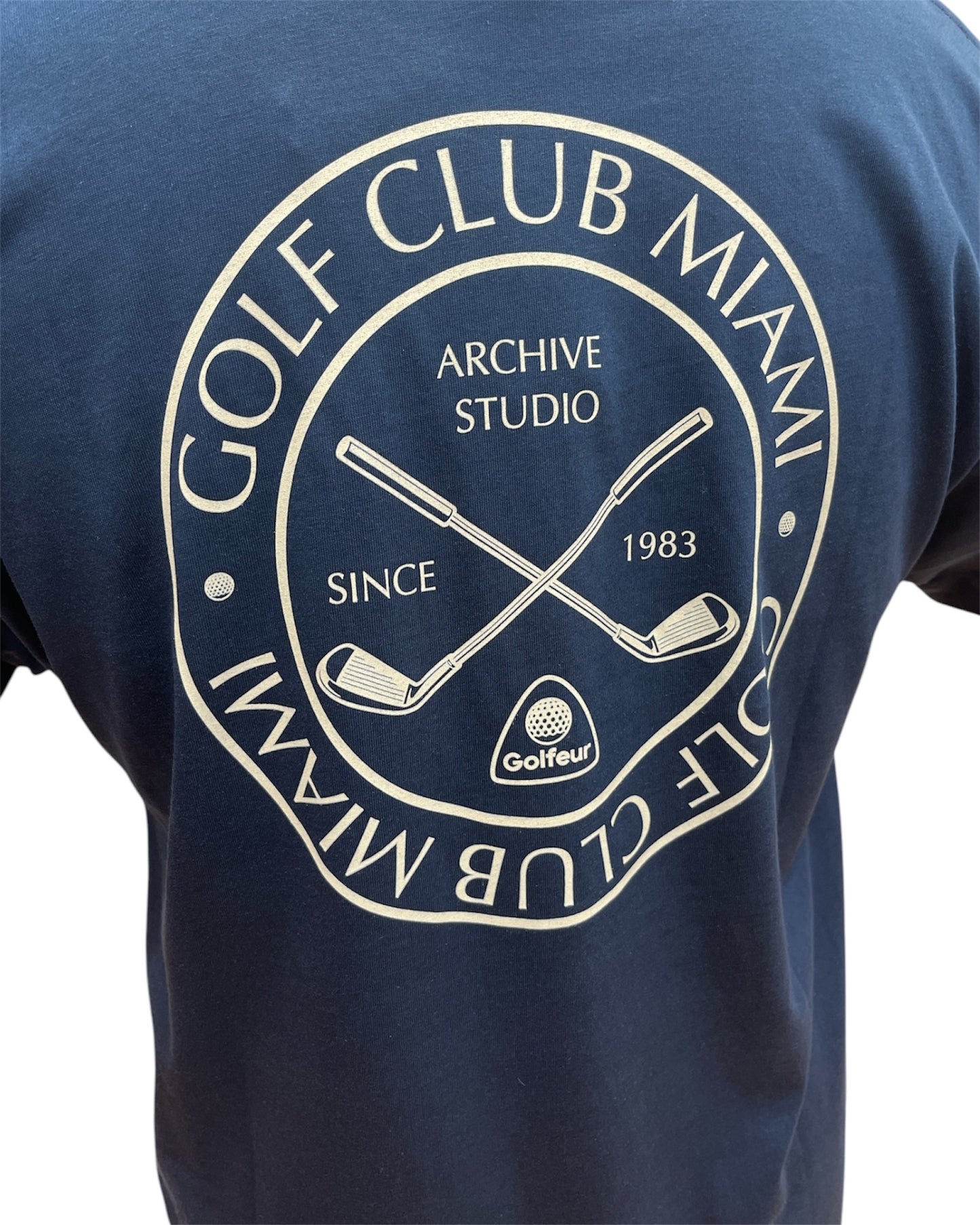 T-Shirt Golfeur Club Miami Navy
