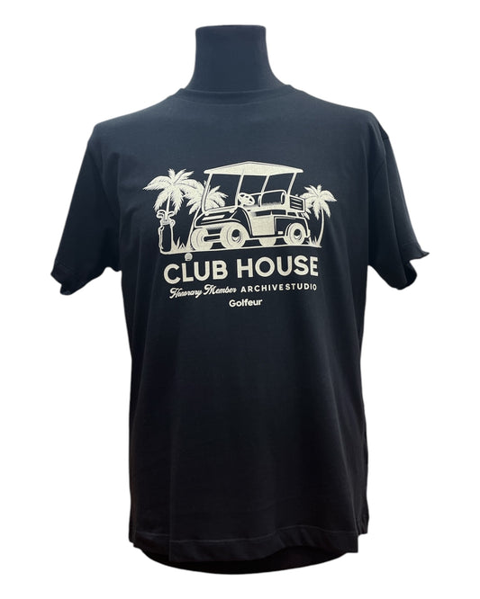 T-Shirt Golfeur Club House Black