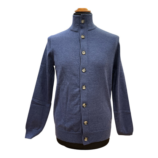 Cardigan Milano Merinos Blue Melange