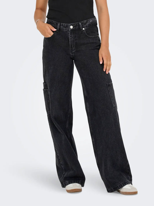 Jeans Kira Cargo Black