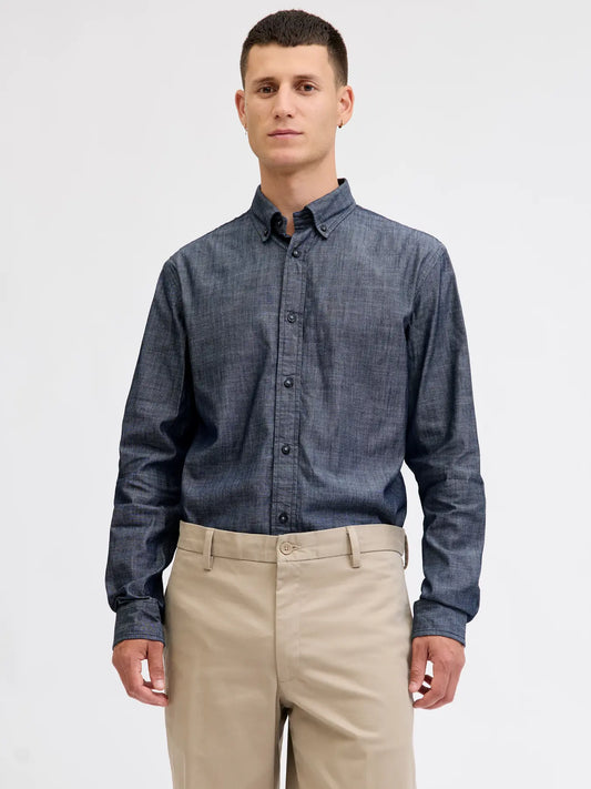 Camicia Richard Chambray Blue Denim