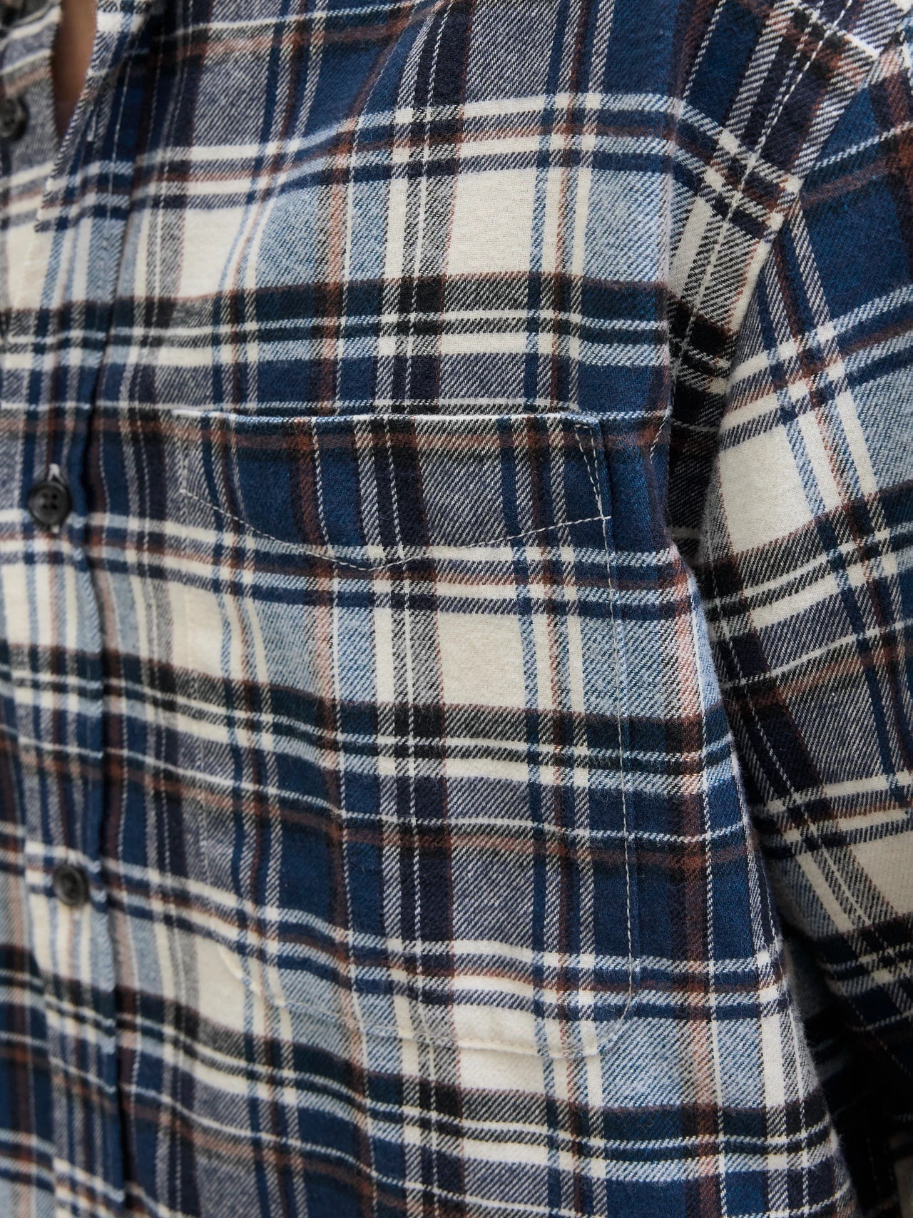 Camicia James Flannel Navy Blazer