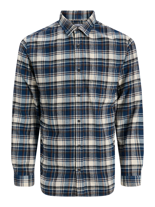 Camicia James Flannel Navy Blazer