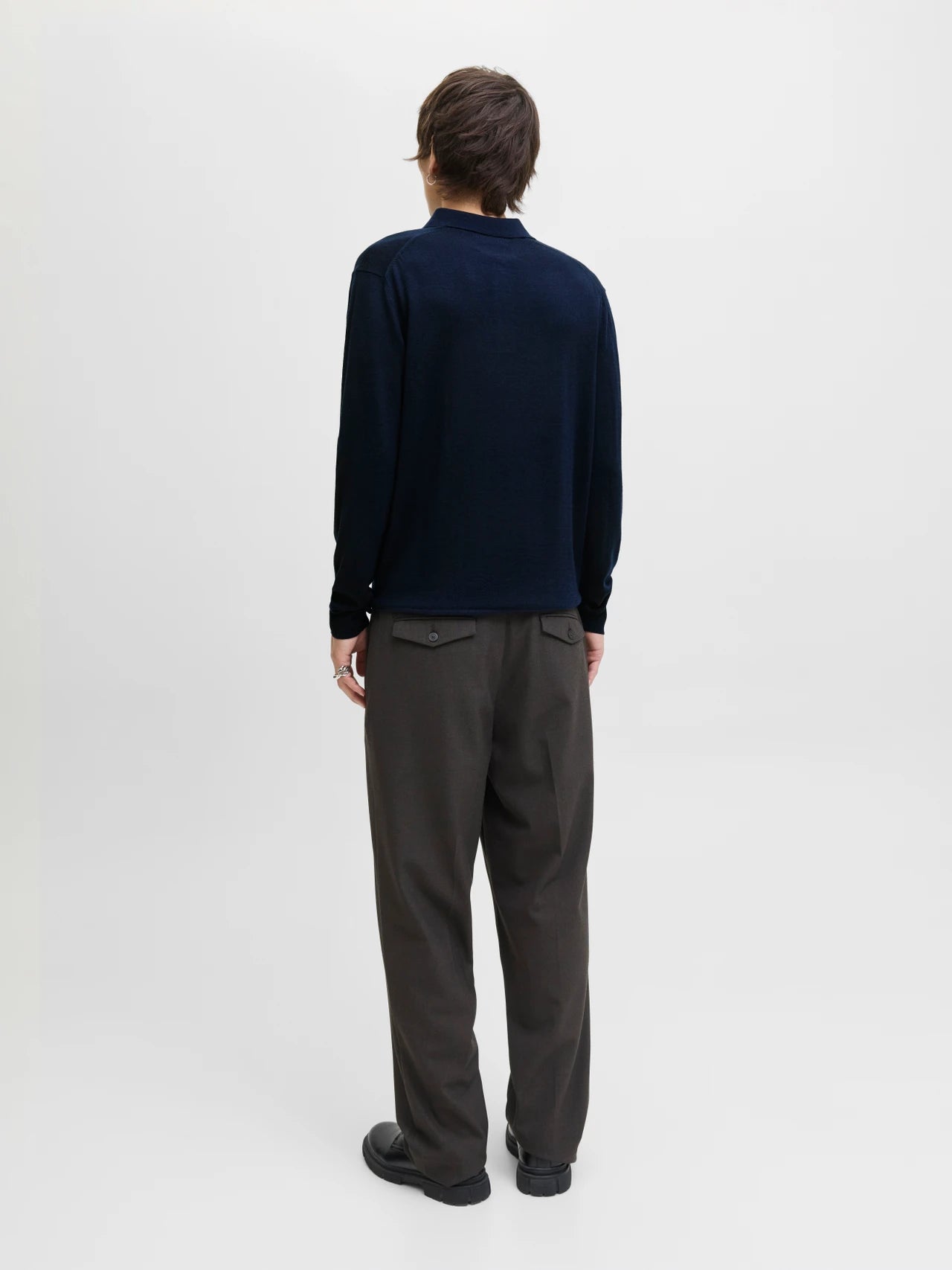 Polo Merino Navy