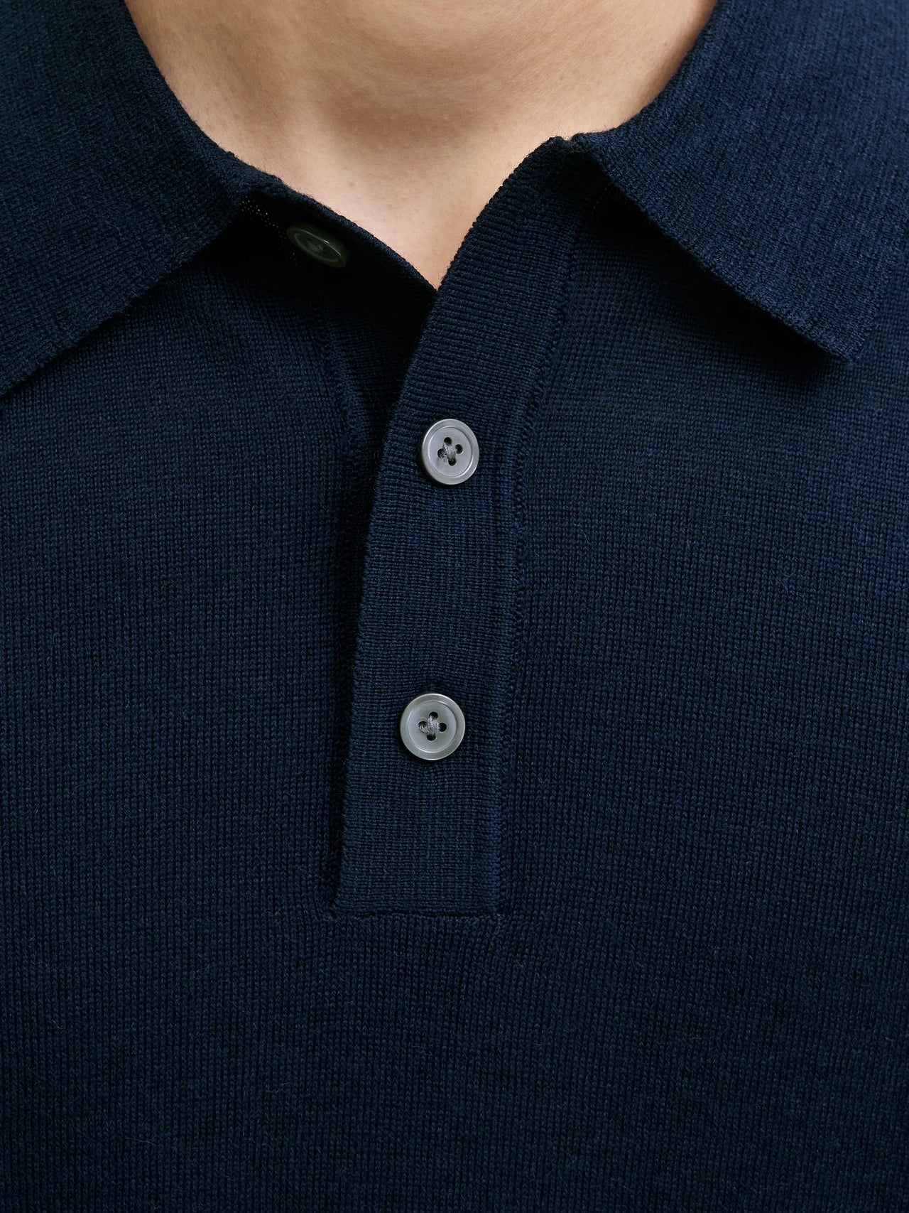 Polo Merino Navy