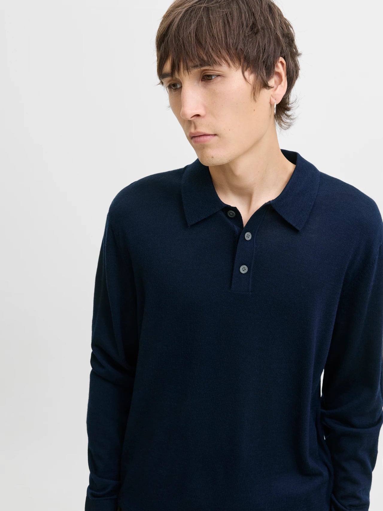 Polo Merino Navy