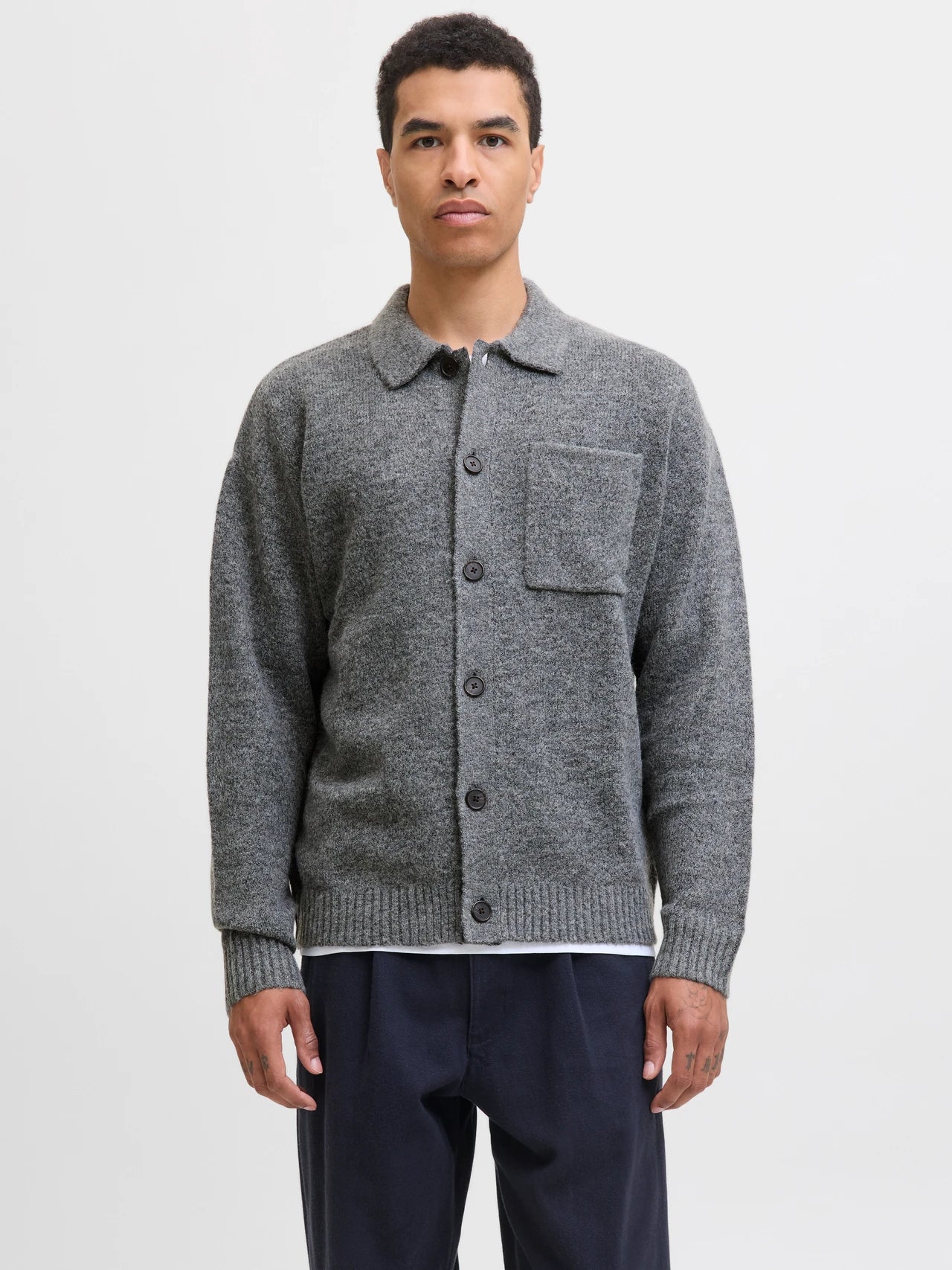 Cardigan Finn Grey Melange
