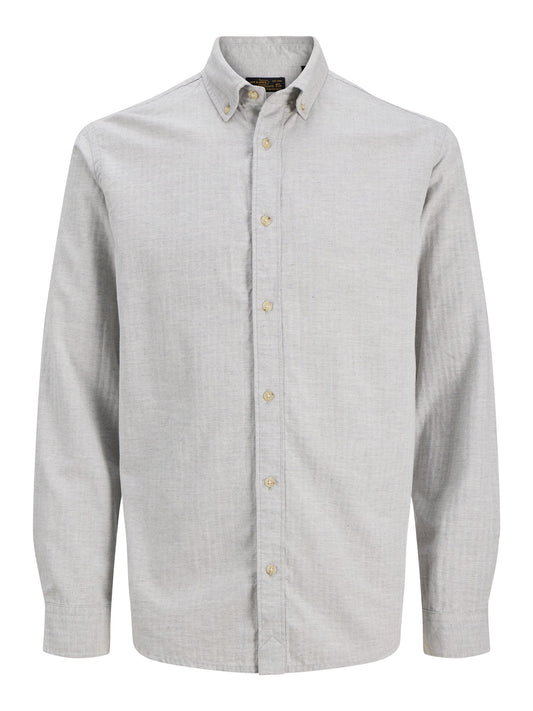 Camicia Harvey Twill Light Grey Melange