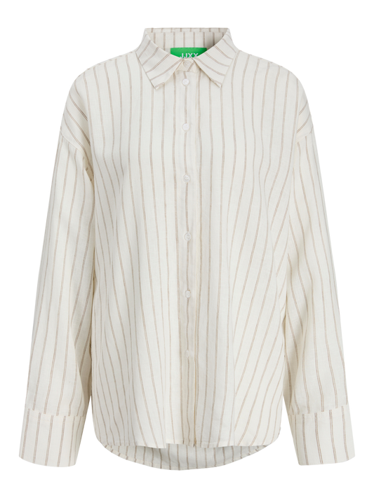 Camicia Almira Linen Blanc De Blanc