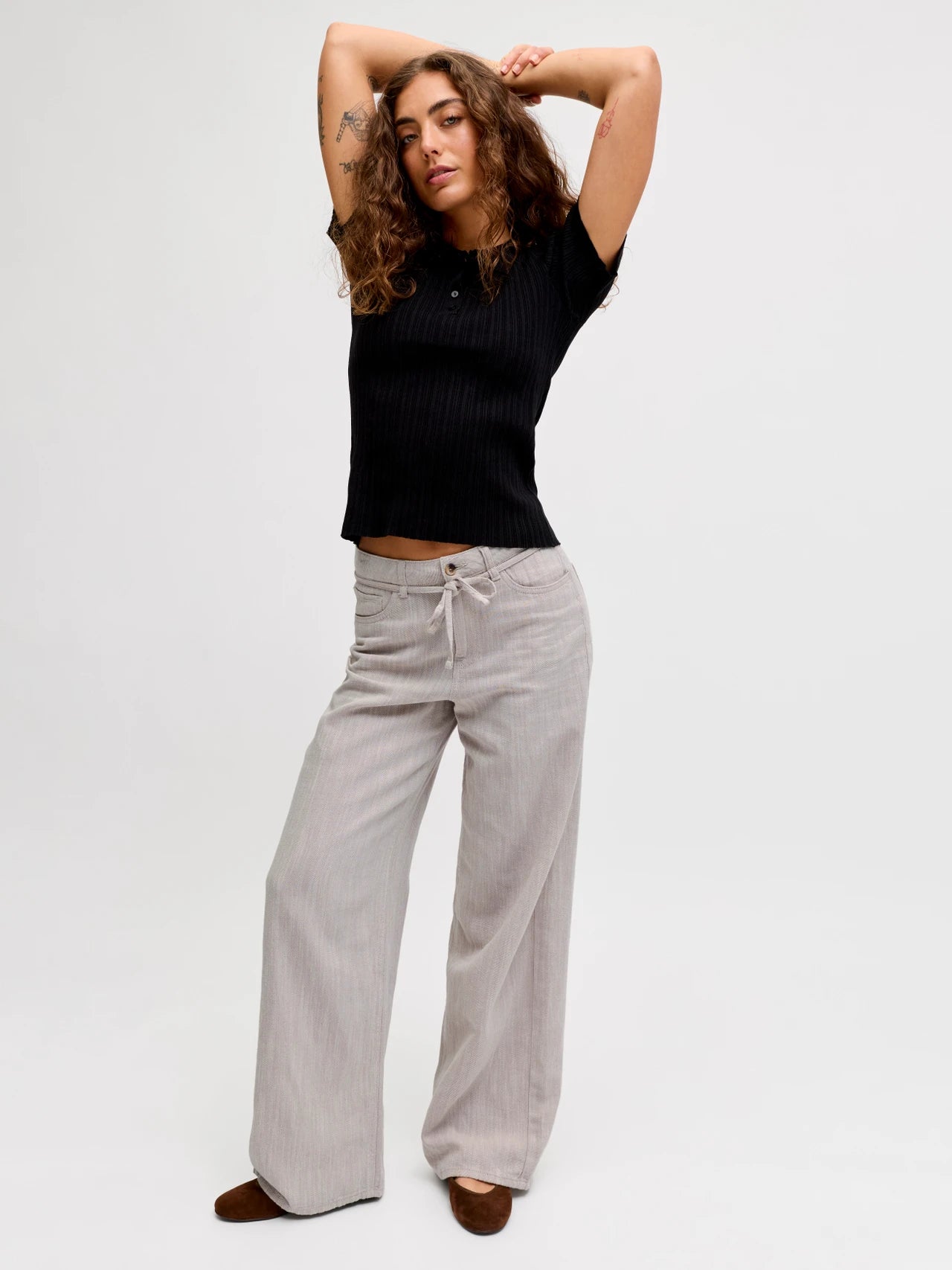 Pantalone Zoe Feather Grey Melange