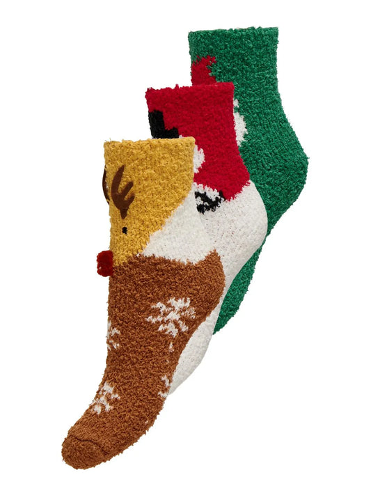 Box Calze Christmas 3 Socks Green