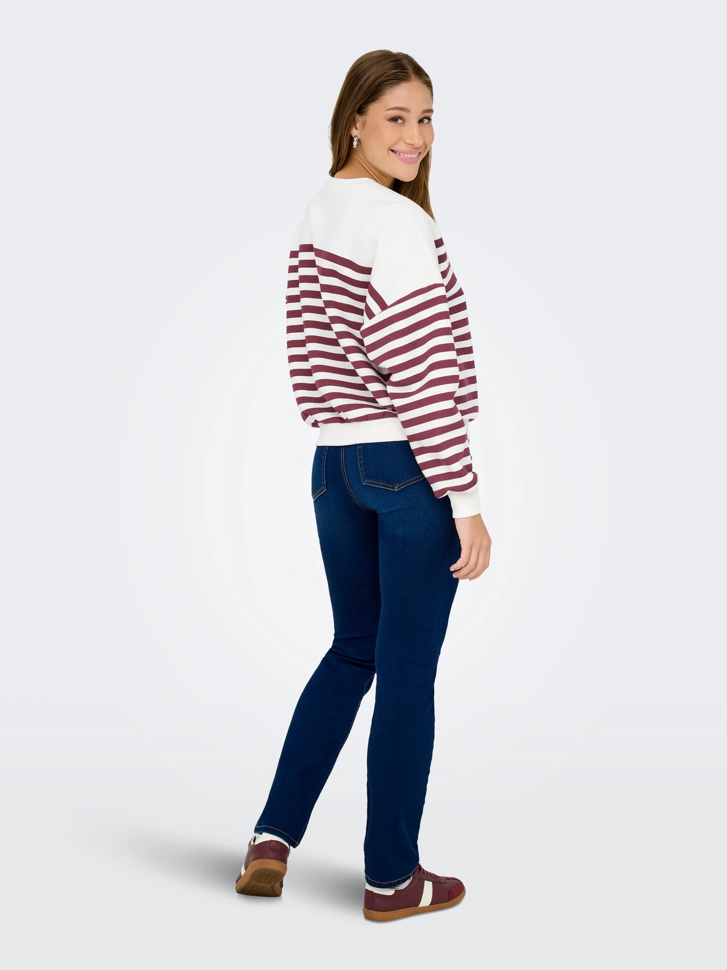 Felpa Adele Stripes Bordeaux