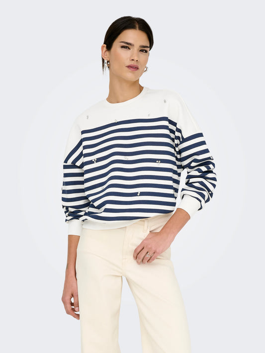 Felpa Adele Stripes Navy