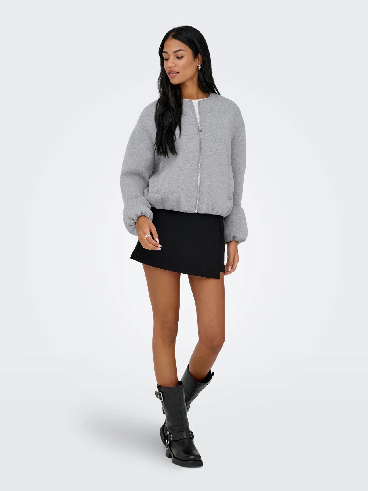 Giacca Ellie Scuba Grey Melange