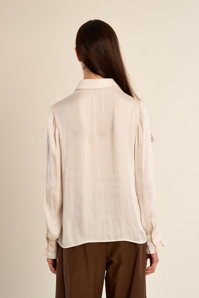 Camicia Satin Off White