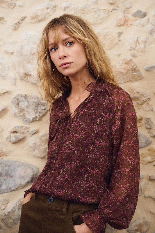Camicia Olga Burgundy