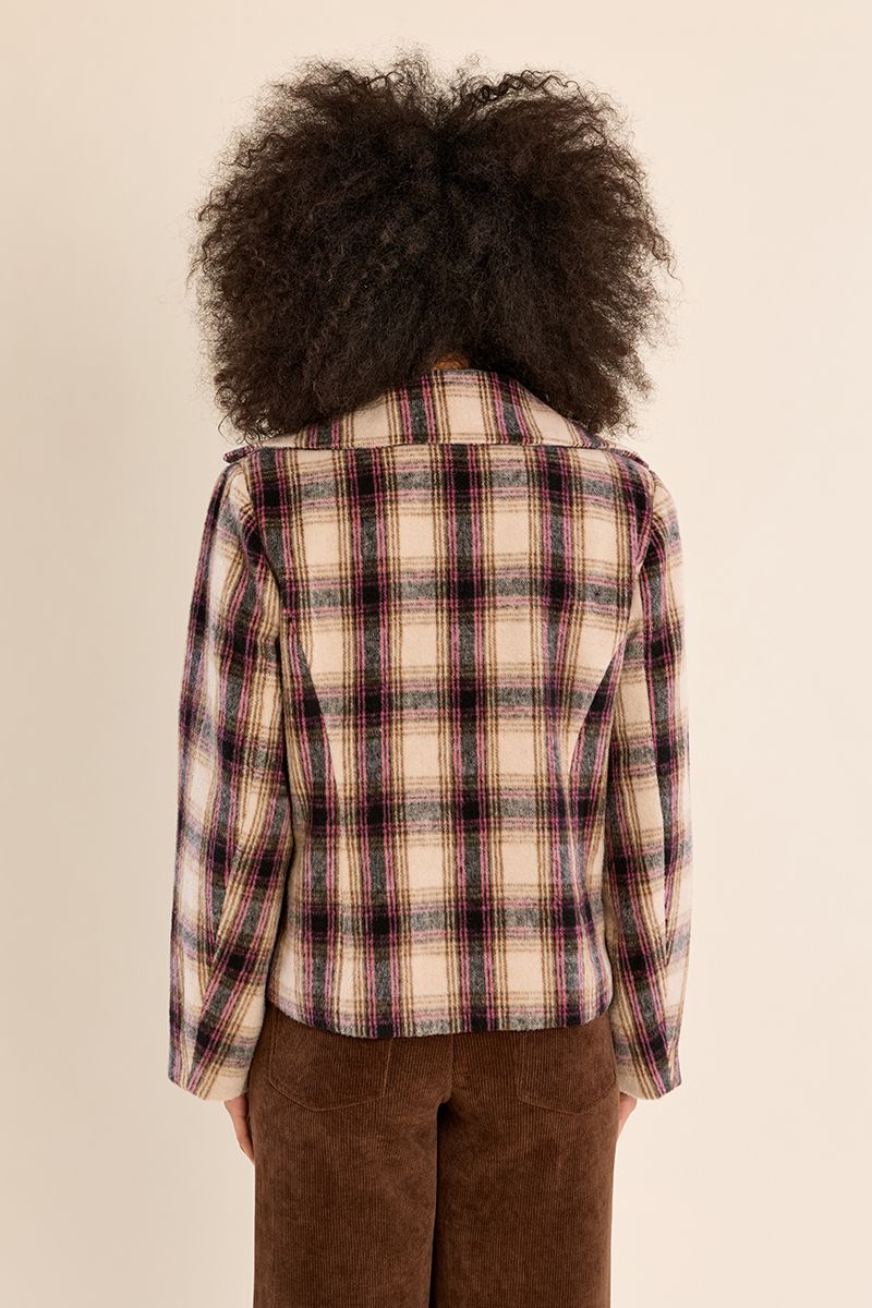 Cappotto Plaid Beige