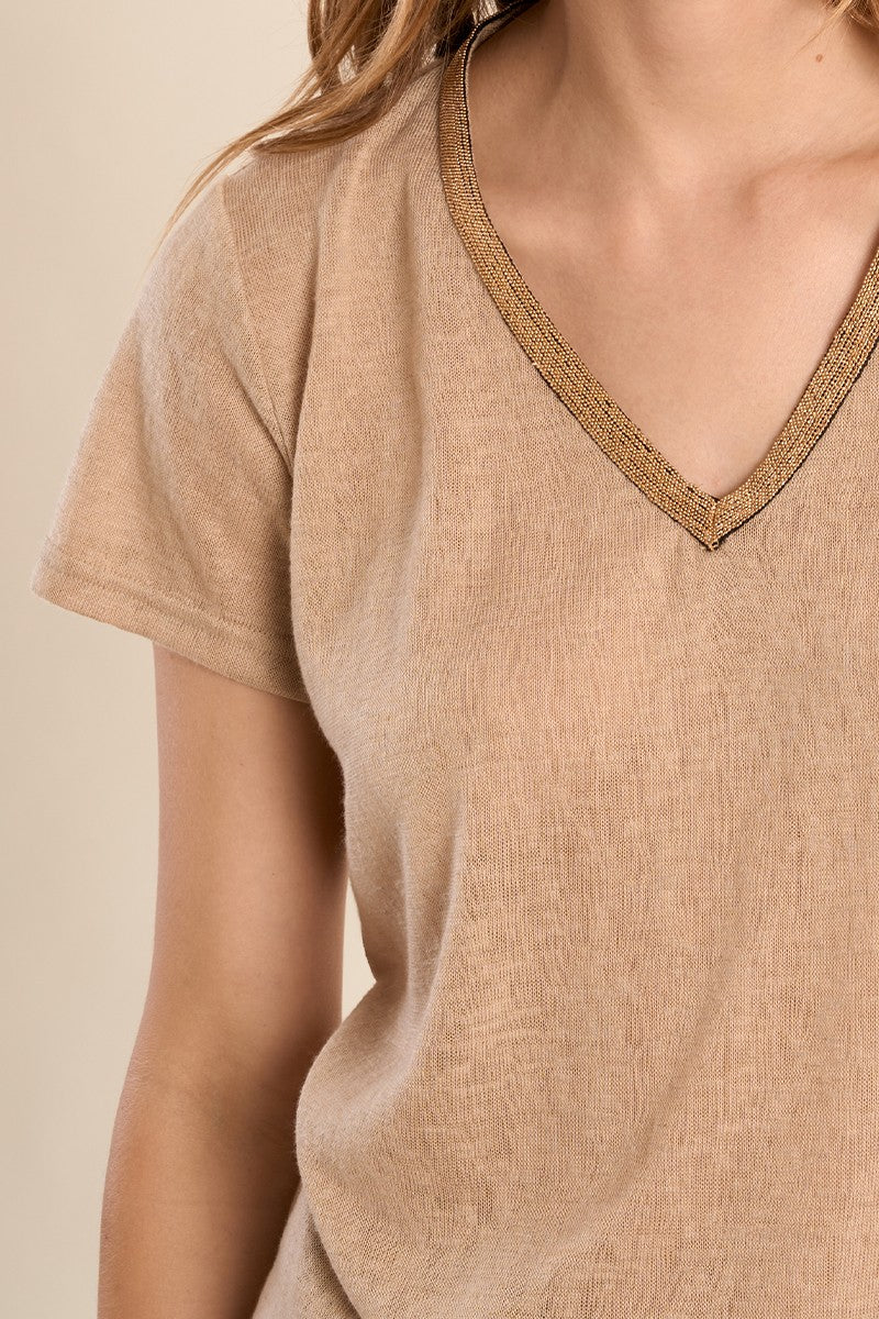 T-Shirt Gold Beige