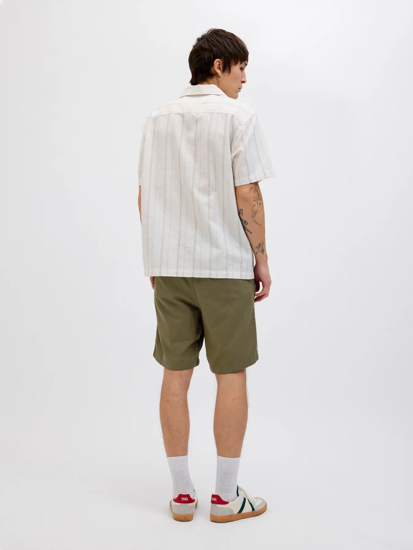 Bermuda Jaiden Linen Olive