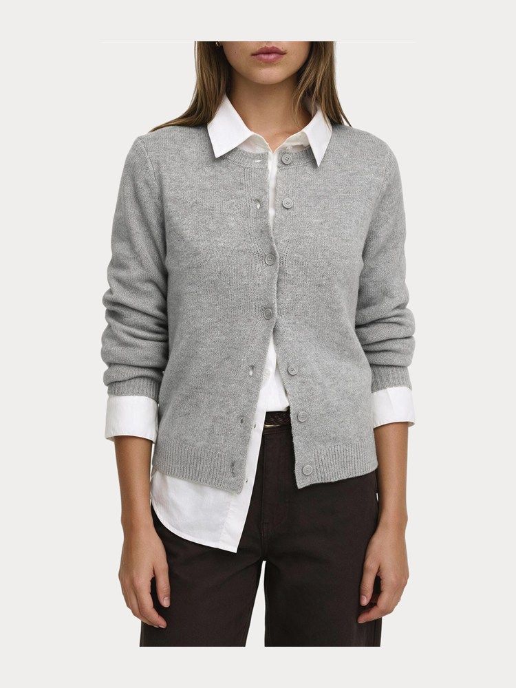 Cardigan Olivia Light Grey Melange