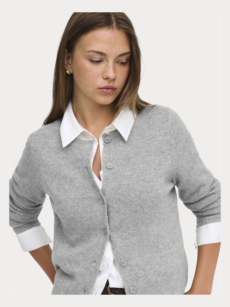 Cardigan Olivia Light Grey Melange