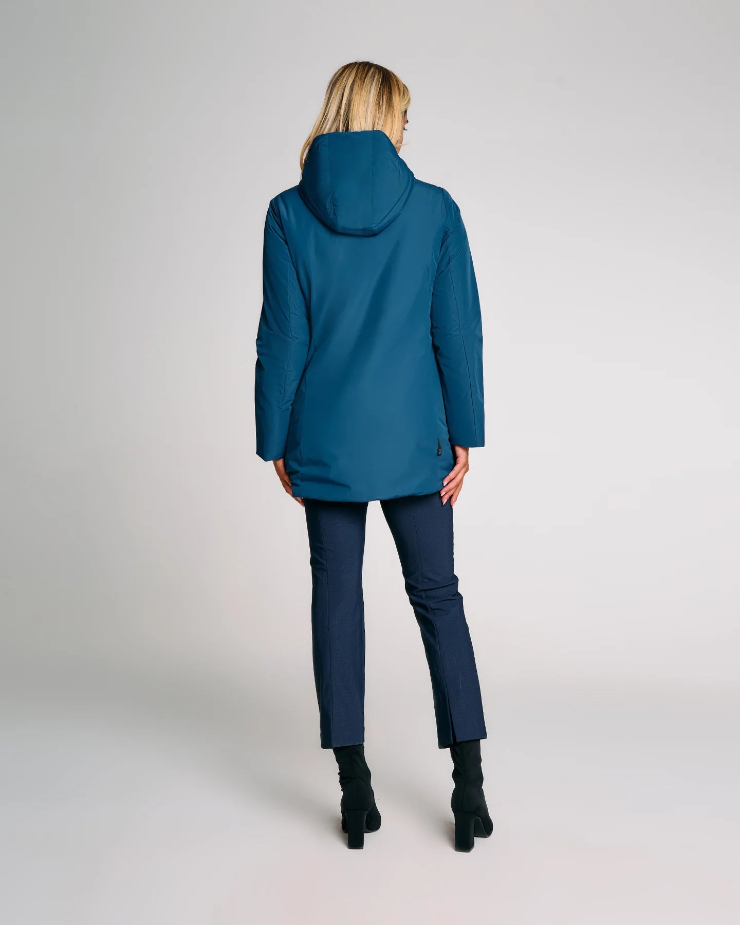 Giacca Aurelia Long Velour Petrol
