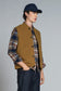Gilet Dean Mix Wool Ocra
