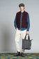 Gilet Terry Mix Wool Bordeaux
