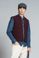 Gilet Terry Mix Wool Bordeaux