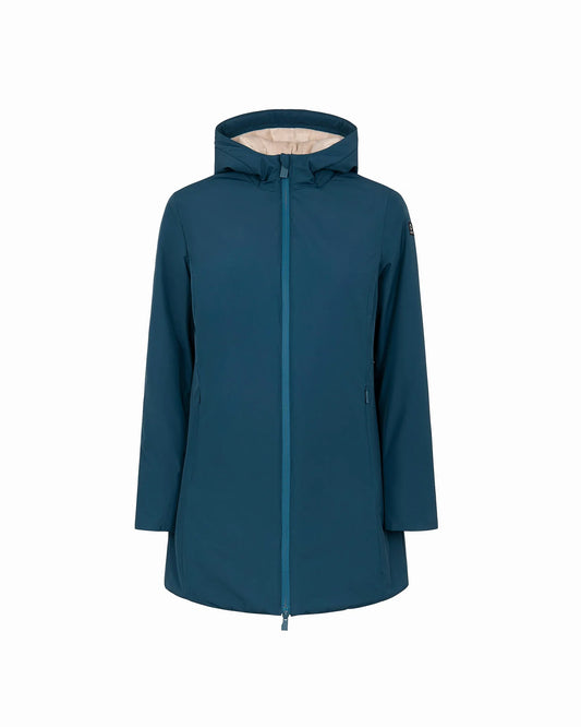 Giacca Aurelia Long Velour Petrol