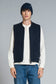Gilet Martin Mix Wool Navy Double Face