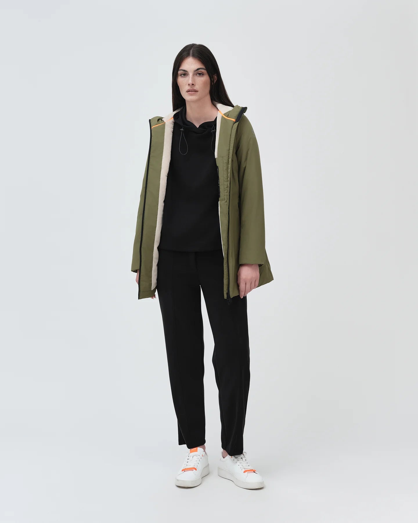 Giacca Aurelia Long Velour Olive