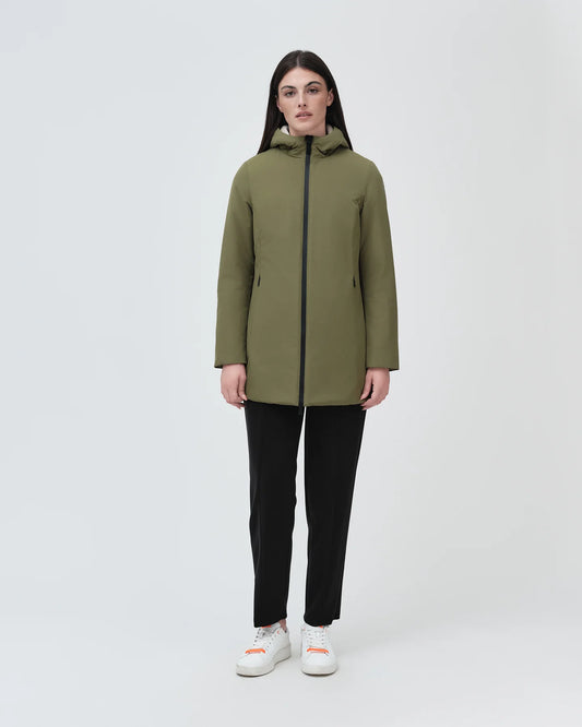 Giacca Aurelia Long Velour Olive