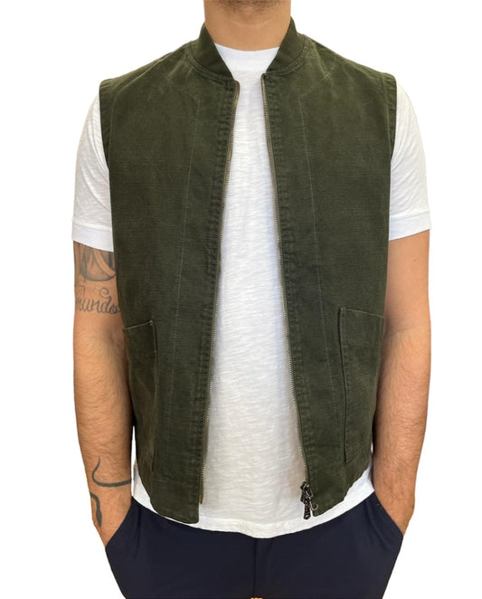 Gilet Vest Zip Ring Militare