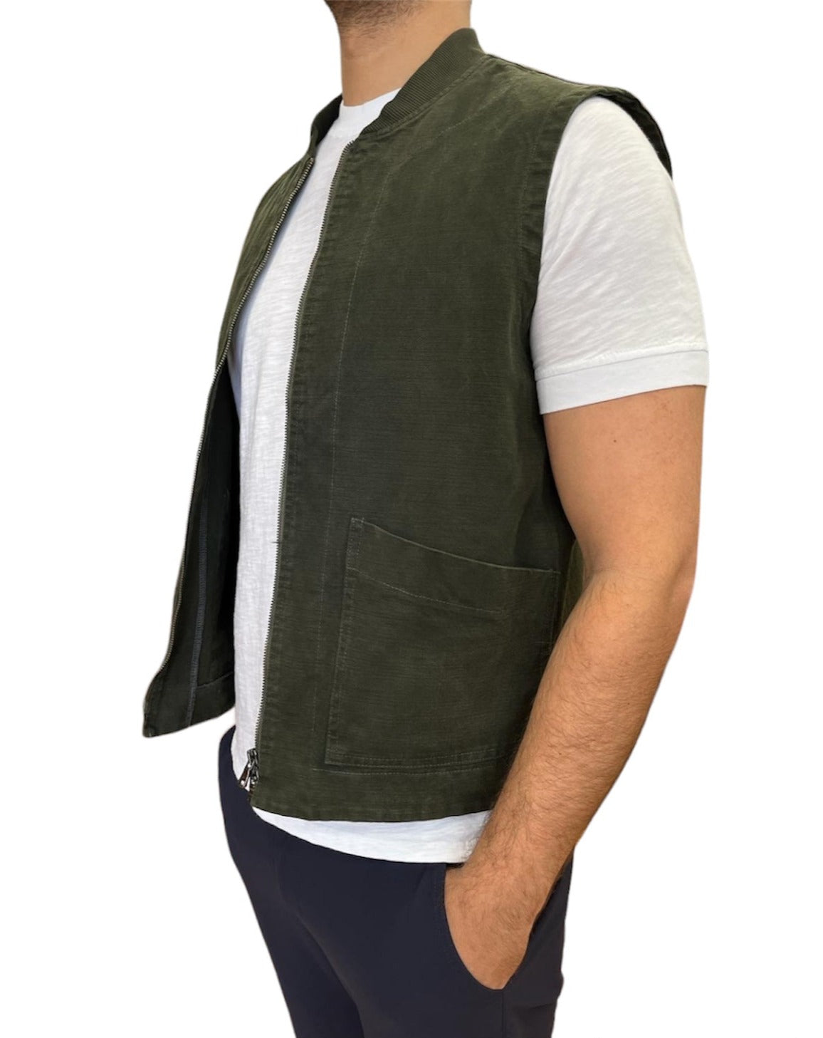 Gilet Vest Zip Ring Militare