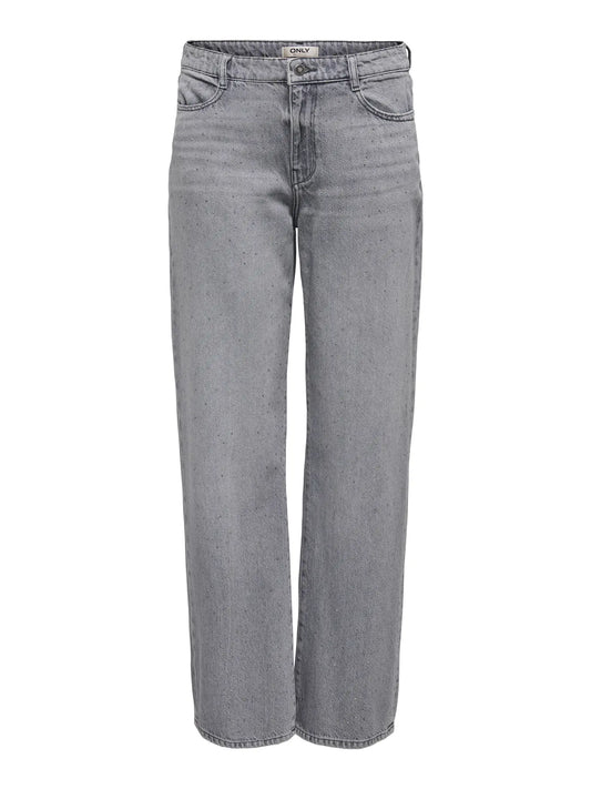 Jeans Cobain Rhinestone Grey