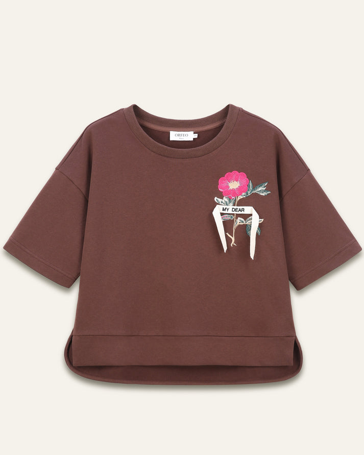 T-Shirt Sohanne Chocolat