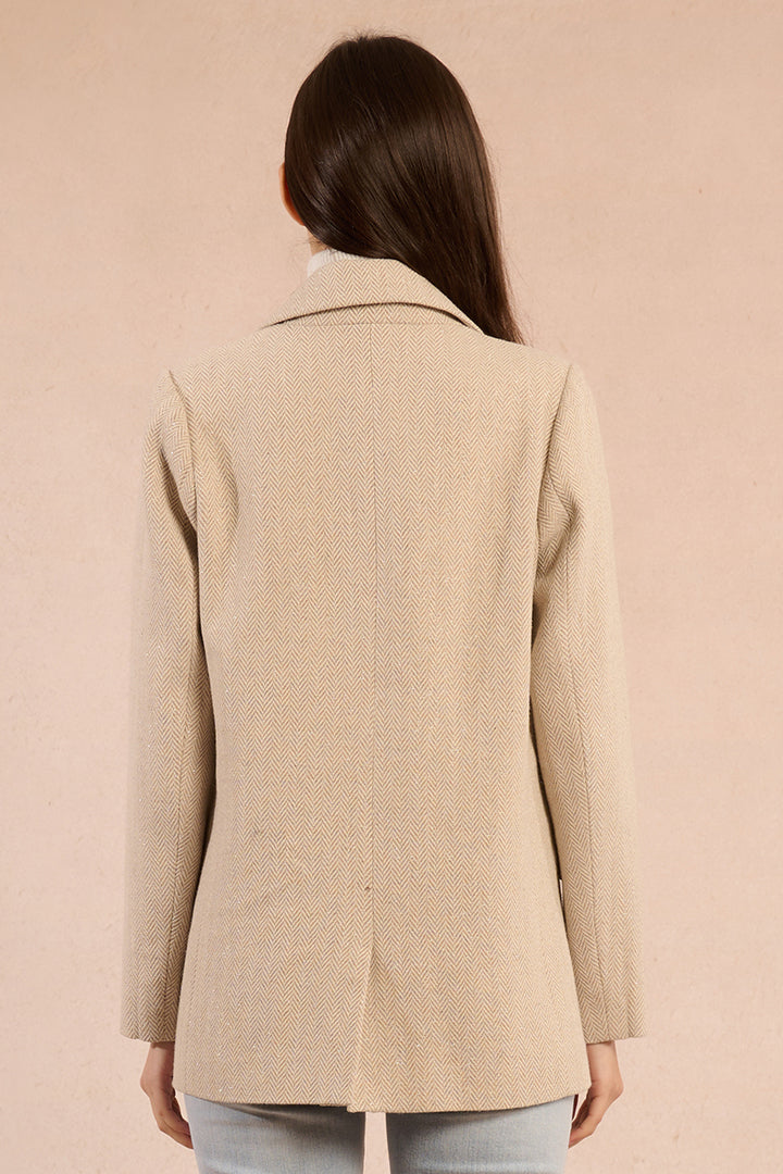 Blazer Woven Beige