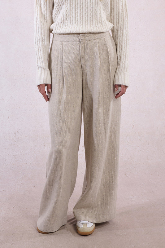 Pantalone Woven Beige