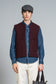 Gilet Terry Mix Wool Bordeaux