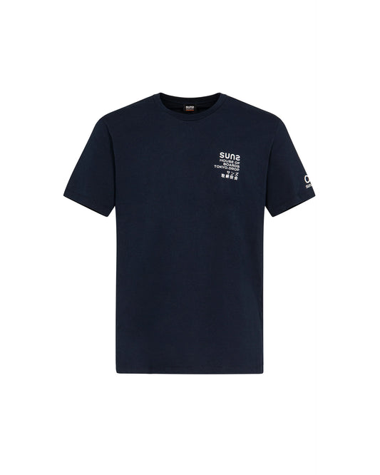 T-Shirt Paolo Fuji Wave Dark Blue